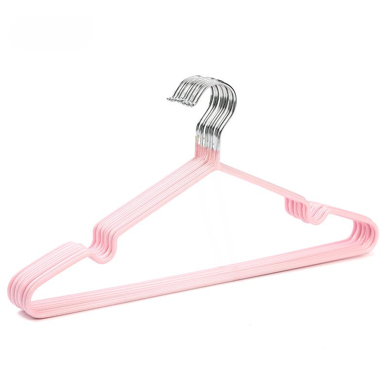 Металлические вешалки, нескользящая металлическая вешалка для сушки одежды с пластиковым покрытием для взрослых, для подвешивания и сушки одежды, 10 шт.