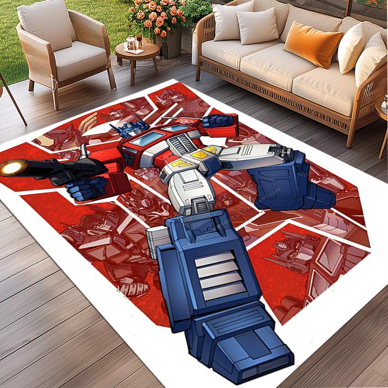 Transformers Print Rug, Washable Floor Carpet, For Entryway Dorm Laundry Room Office Study, Home Decor Birthday Christmas Gift