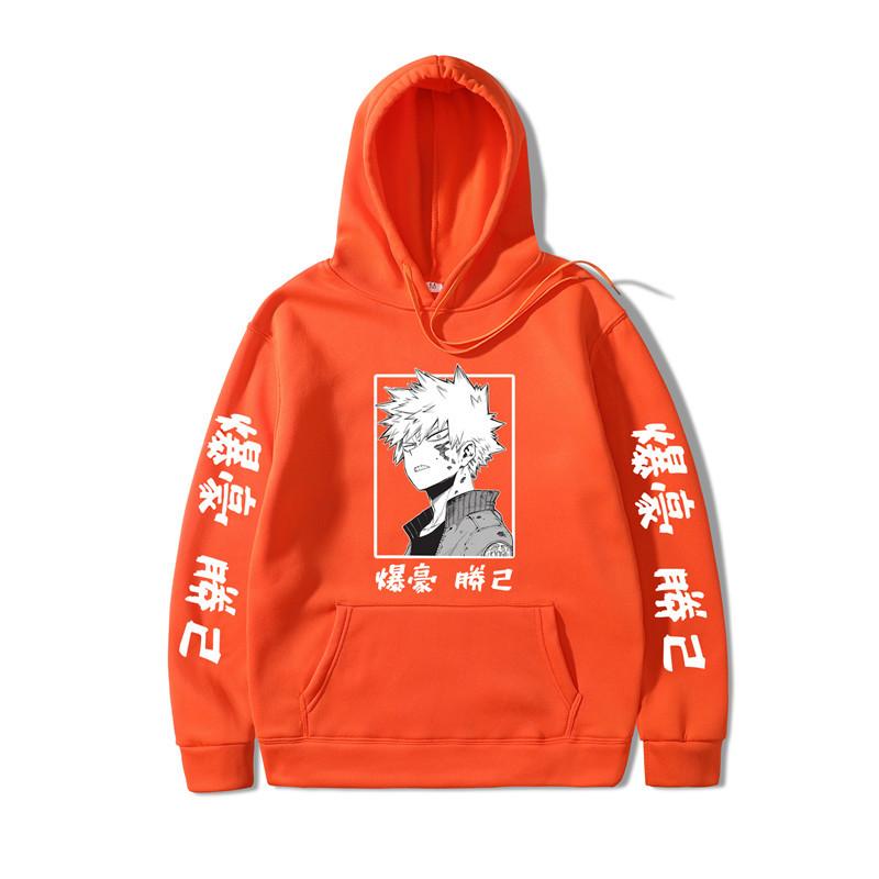 No Hero Academia Kaminari Denki Hoodies Autumn Winter Fleece Streetwear