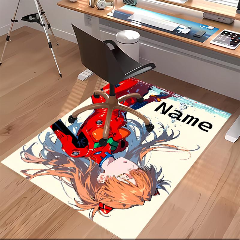 Custom personalization Asuka Langley Soryu Print Area Rug - Soft, Washable Non-Slip Indoor Mat,Living Room,Home&Office Decorative Rug