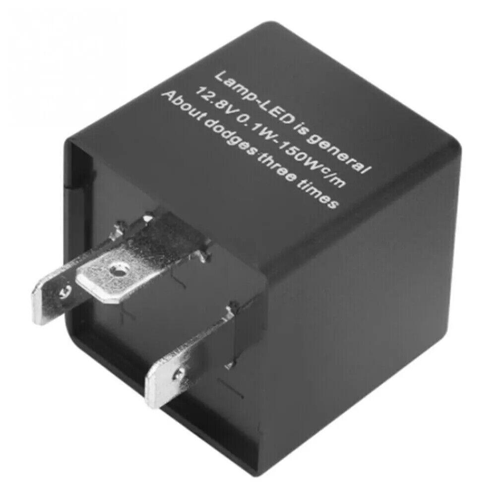 3-Pin LED Adjustable Flasher Relay w/Wire Unit Car Motorcycle Turn Signal Light