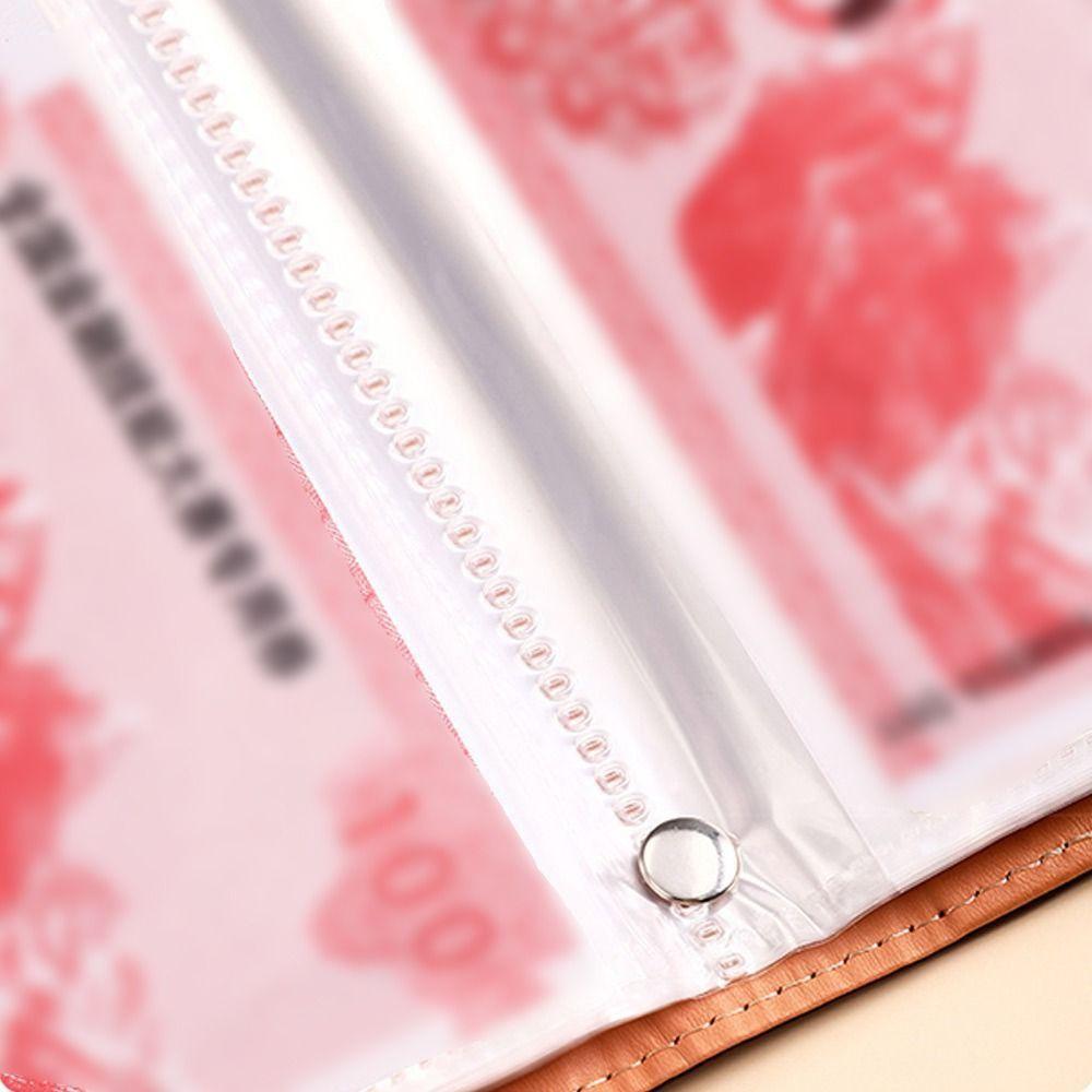 Портативный органайзер для сбережений, большой вместимости, книга для хранения бюджета, денежные конверты