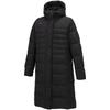 Hybrid Down Long Training Size S Women's Water-Repellent Coat, Wear, 32MEA852, Black/Pink,