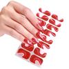 1 Sheet Full Wraps Nail Decals Nail Polish Strips Stickers DIY Glitter Nail Adhesive Nail Art Sticker for Women Girls