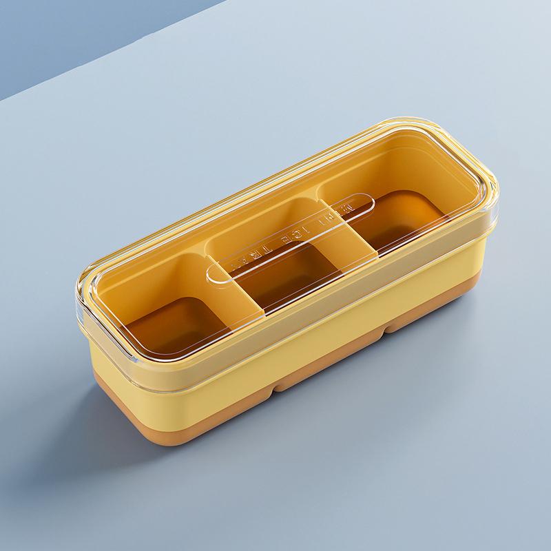 Маленький лоток для кубиков льда, бытовая коробка для льда с крышкой, мягкое дно, квадратная форма для кубиков льда, бар, паб, виски, льдогенератор, кухонные принадлежности