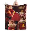 Alvin and the Chipmunks Accessories Blanket Lightweight Thin Flannel  Throw Blanket Cozy Quilt