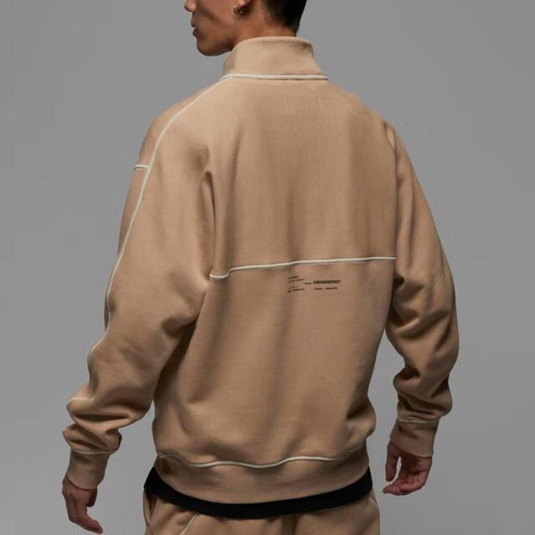 Jordan Jackets Men's Beige Stand Collar Thickened Other (Unisex) Jackets DV7680 254