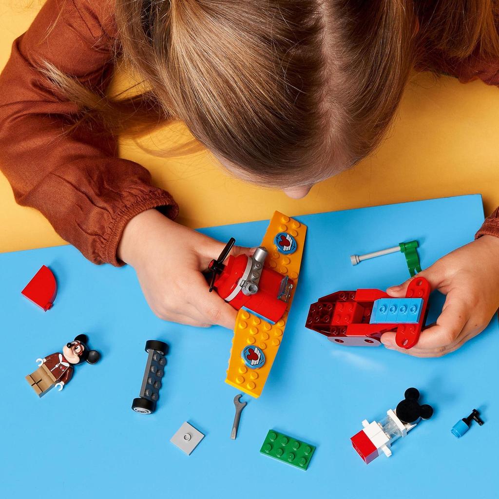 LEGO Mickey Friends Propeller Airplane 10772 Toy Block Present Vehicle Vehicle Airplane Airplane Boys Girls 4 Years Old and Up & Mickey's