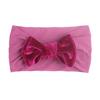 New Solid Color Bow Baby Headscarf, European and American Children's Nylon Headband, Summer Thin Baby Hair Accessories