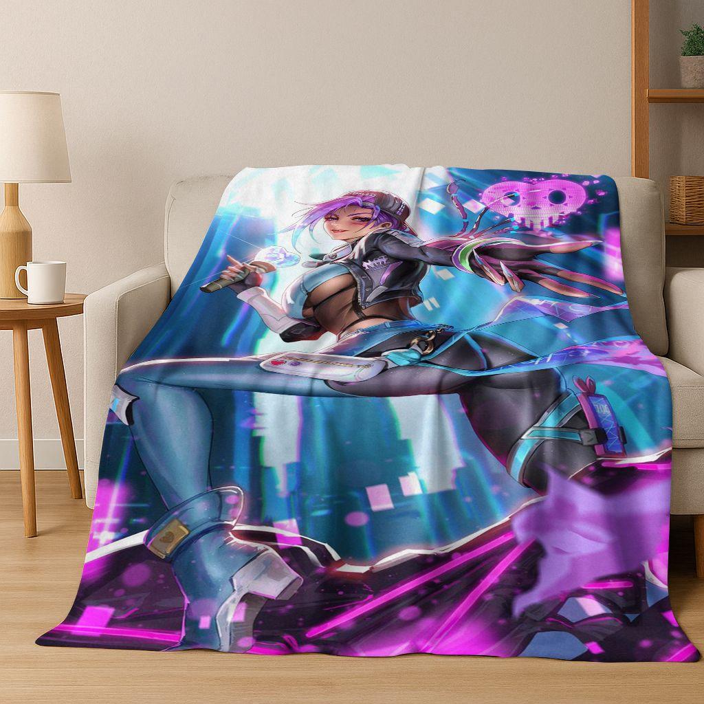Игровое одеяло OW Overwatch D.VA Mei Reaper Мультяшное 3D Фланелевое, Уютное Мягкое Плед для Дома Спальни Кровати Дивана Пикника Покрытие Подарок