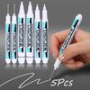 3Pcs Oily White Marker Pen Graffiti Pens Waterproof Permanent Gel Pencil Tire Notebook Glass Painting Pen 0.7mm 1mm