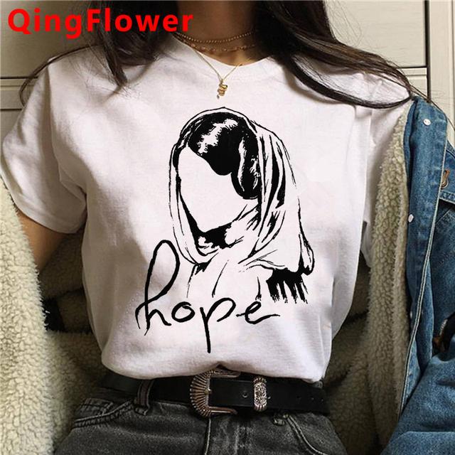 Футболка Feminist Girl Power Grl Pwr Feminism, женская уличная одежда, японская одежда в стиле гранж, футболка