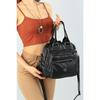 Black Multi-eye Women's Hand And Shoulder Bag