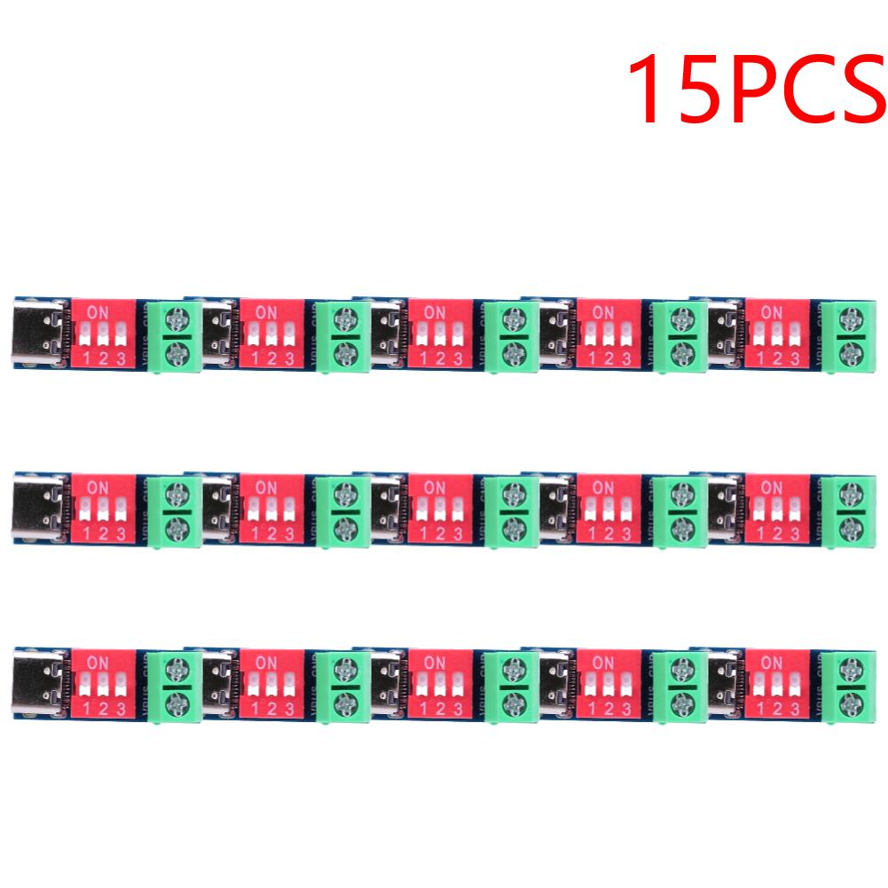 Модуль для проверки зарядки 5-20 В Регулируемое зарядное устройство Power Delivery Повышающий модуль USB Type-C Разъем напряжения Аксессуары для источника питания