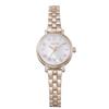 AngelHeart Women's Flowery Time Watch OA25PG-AM, Solar Battery, 30m Water Resistance, Sapphire Crystal, White Pearl Dial, Stainless Steel