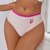 European and American women's sports underwear breathable briefs embroidered sexy