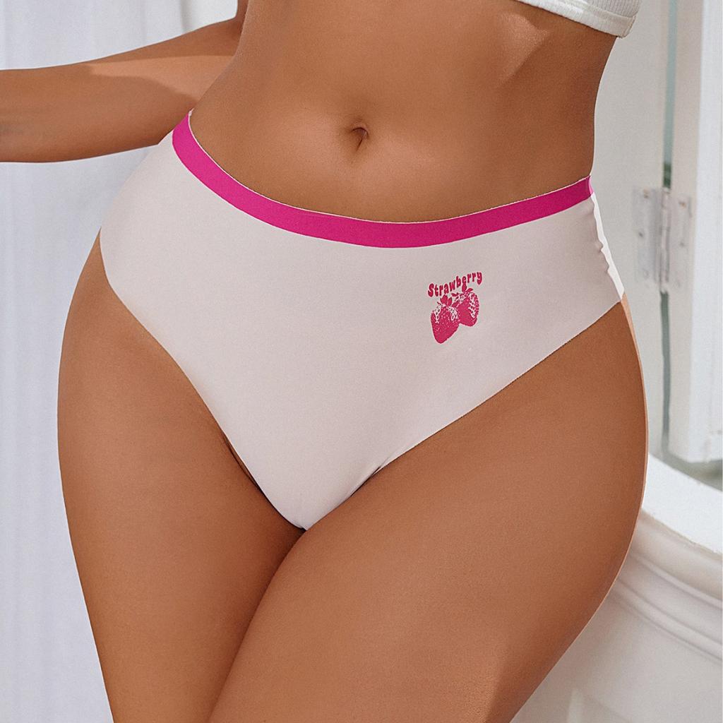 European and American women's sports underwear breathable briefs embroidered sexy