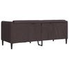 2 Seater Sofa in Dark Brown Fabric