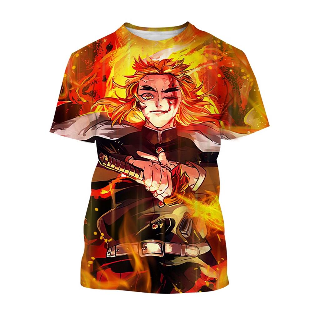 Популярные персонажи аниме-мультфильма Rengoku Kyoujuru Горячий хип-хоп Крутая уличная личность Футболка с 3D-принтом