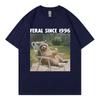 Funny Raccoon Meme Graphic T Shirts Unisex Unisex Clothing High Street Fashion Trend Tshirts Summer Casual Loose 100cotton Tshirt