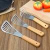 Stainless Steel Fish Spatula with Wooden Handle Kitchen Cooking Utensils  Kitchen Tools