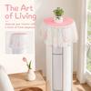 Round Cabinet Fit Air Condition Cover No Assemble Step Dust Shield Gear  Indoor Furnish Adjust