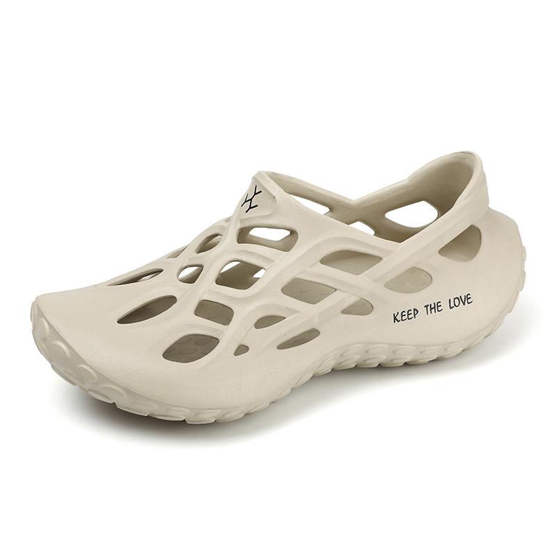 Модная мужская обувь 2025 года, новые цельнолитые шлепанцы из ЭВА с удобной мягкой подошвой для отдыха на открытом воздухе, пляжная мужская обувь