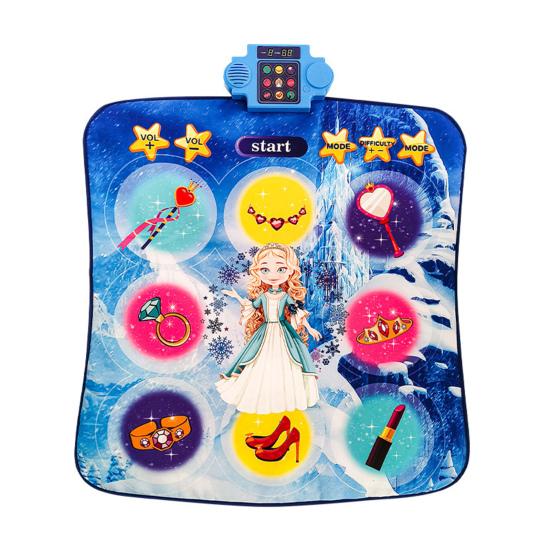 Танцевальный коврик со светодиодной подсветкой, регулировкой громкости, встроенной музыкой, игровыми режимами, для мальчиков и девочек, электронный светящийся ритмичный коврик для шагов, подарок, образовательная музыкальная игрушка