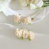 Mini Orchid Flower Hair Clip Cloth Bangs Clip Sweet Fairy Duckbill Clip  Summer
