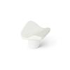 Boutons De Meuble Vague Zamak Peint H.26 X L.32 X P.31 Mm - Lot De 4 - Blanc - Moderne