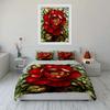 "Floral Stained Glass Decor Set" Soft Comfortable Duvet Cover Bedding Set Included 1*Duvet Cover & 2*Pillowcases gift