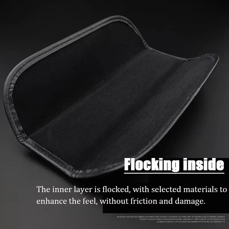 AJW1 2025 Top Leather Seat Belt Shoulder Strap Covers Protector Pad For Ford VINGRLE Logo Protector Pad Universal Auto Accessories
