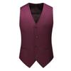 Luxury Men Wedding Suit Vests New Fashion Male Slim Solid Color Business Office Large Size Formal Suit Vest Men Gentleman