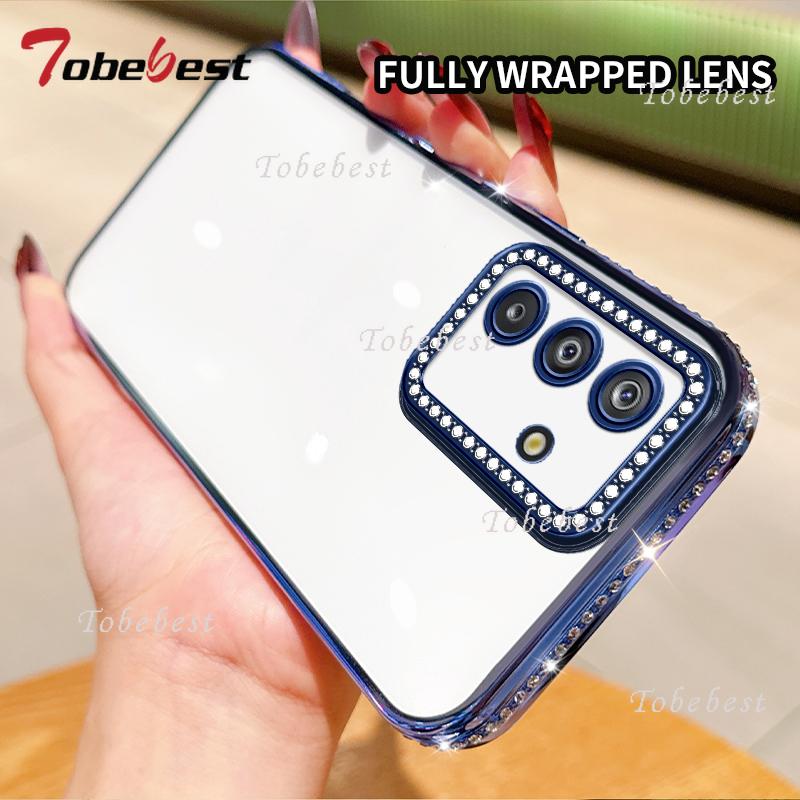 Прозрачный силиконовый чехол с алмазным покрытием для Samsung Galaxy A17 A16 A26 A36 A56 A06 A15 A25 A35 A55 A14 A24 A34 A54 A05