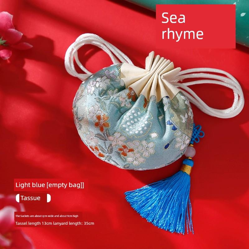 Empty Sachet for the Dragon Boat Festival, Mugwort Incense Bag, Traditional Embroidered Pouch Pendant, Lavender and Osmanthus Herbal Bag for Personal