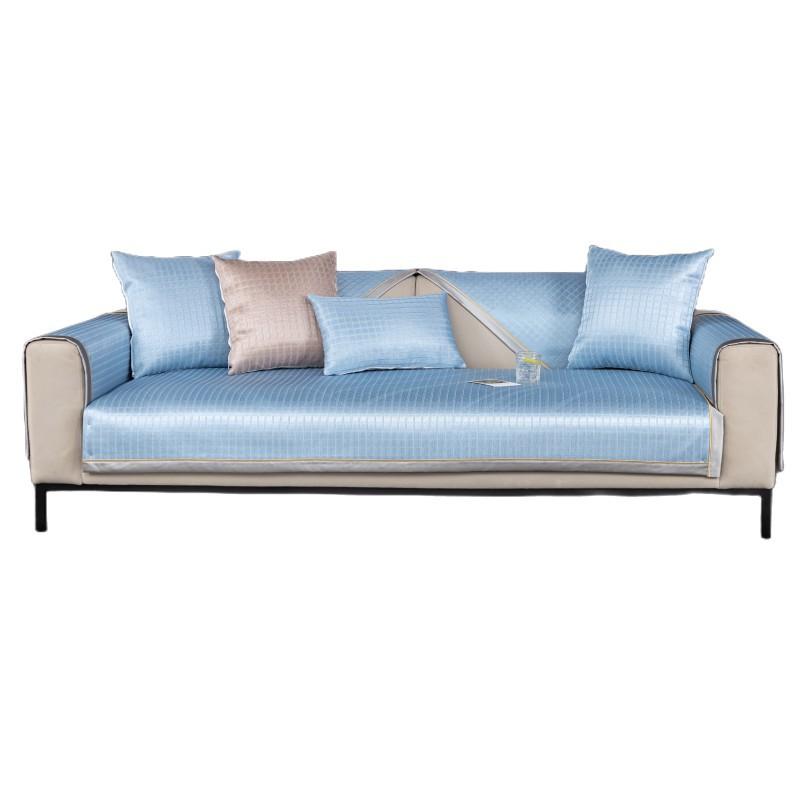 Summer Ice Silk Sofa Cushion, Summer Non-Slip Simple Mat Seat Cushion Rattan Mat  New Breathable And Washable