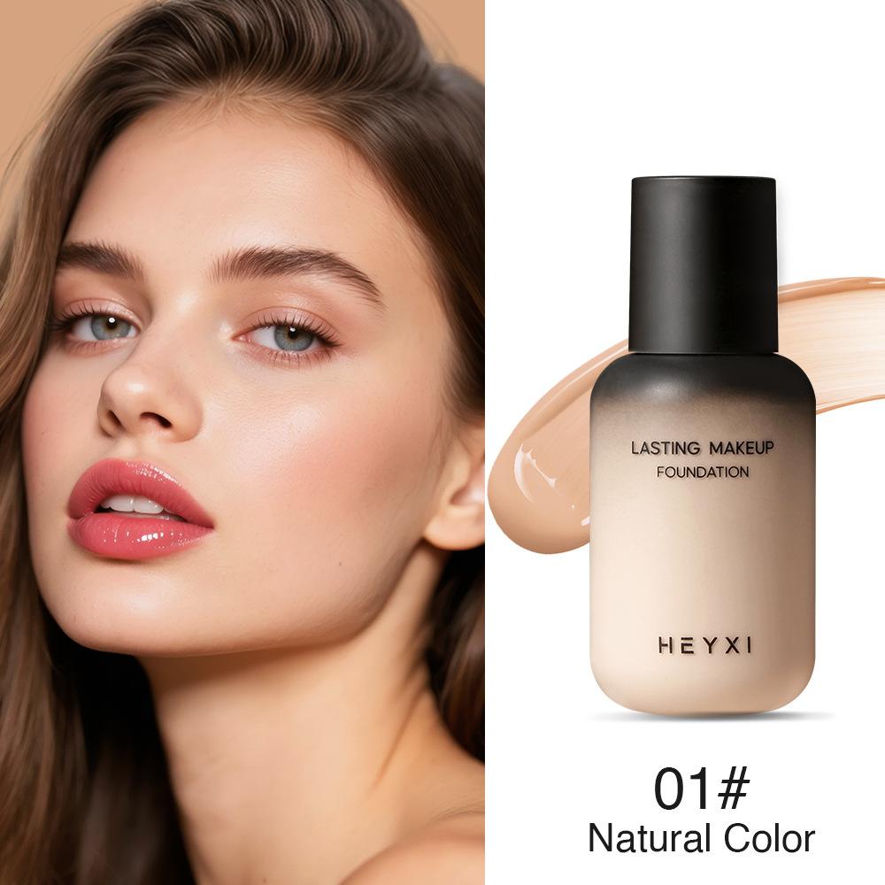 HEYXI Long Lasting Liquid Foundation for Face & Body, Waterproof Sweatproof Oil Control Full Coverage Foundation, Conceals Blemishes Pores