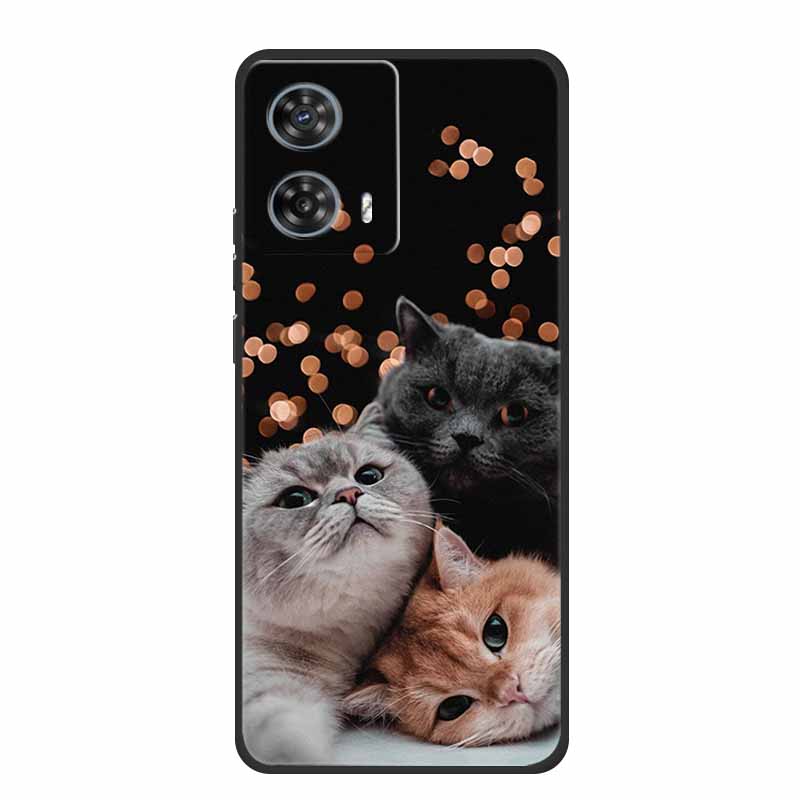 Phone Case For Moto Edge 50 Fusion Back Cover Case Shockproof Black Silicone Soft Funda For Motorola Edge 50 Fusion Case 6.7"