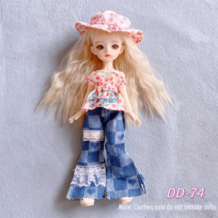 30 Cm 6-Point BJD Doll Dress Set - Lolita Style Clothes for Doll Dress-Up
