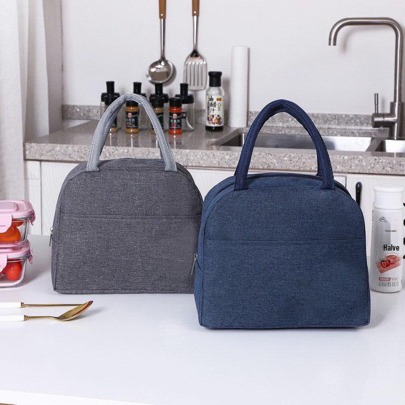 Large Capacity Insulated Lunch Tote - Durable Aluminum Foil Bento Bag for Office Workers