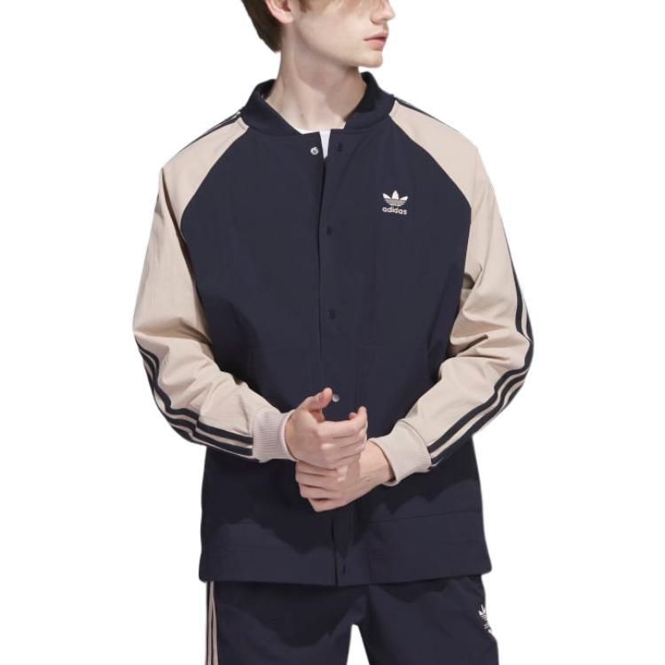 adidas Мужские куртки Originals Legend Ink с воротником-стойкой, умеренные, другие IC5543