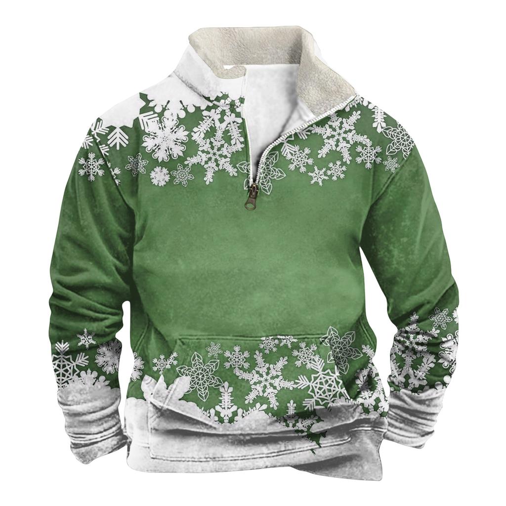 Spring And Men's Standing Collar Sweatshirt Is Outdoor Casual Sweaters Tops