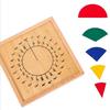 Baby Toys Circular Mathematics Fraction Division Teaching Montessori Board Wooden Toys Child Educati