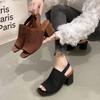 Fashion 2025Summer Elegant Sandals with Fine Mesh Breathable Upper, New Elastic Back Strap for Women, Korean Version Casual Sandals