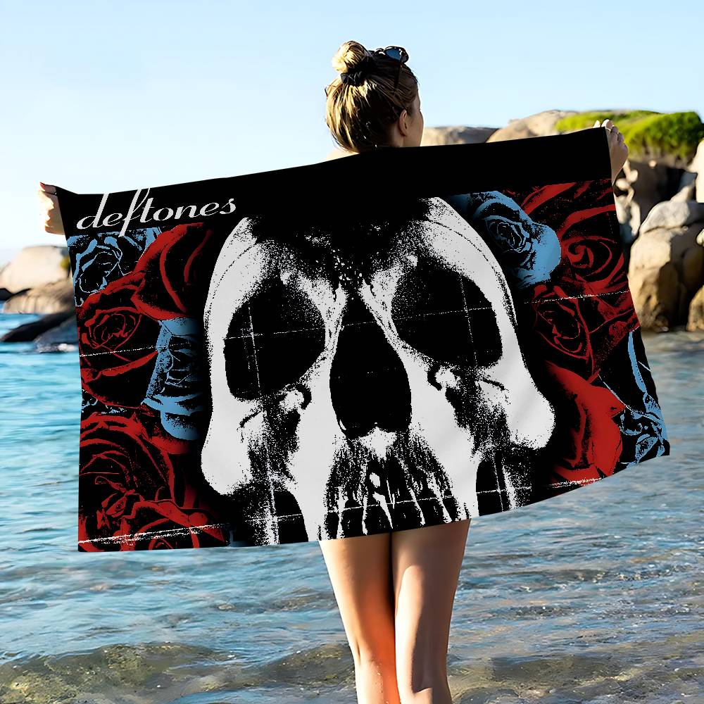 D-Deftones Fashion Beach Towel Colorful Bath Towels For Girl Microfiber Quick Dry Sand Free Beach Yoga Spa Gym Pool