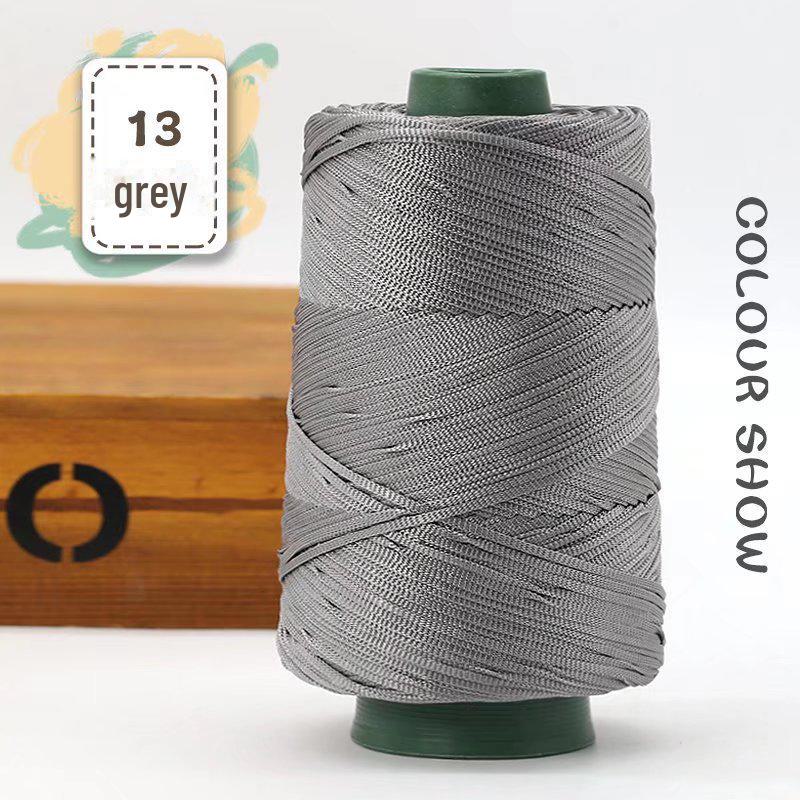 Легкая мерсеризованная хлопковая и льняная нить для шляп, обуви, сумок, подушек. Идеально подходит для изделий ручной работы с усовершенствованной шелковой нитью.