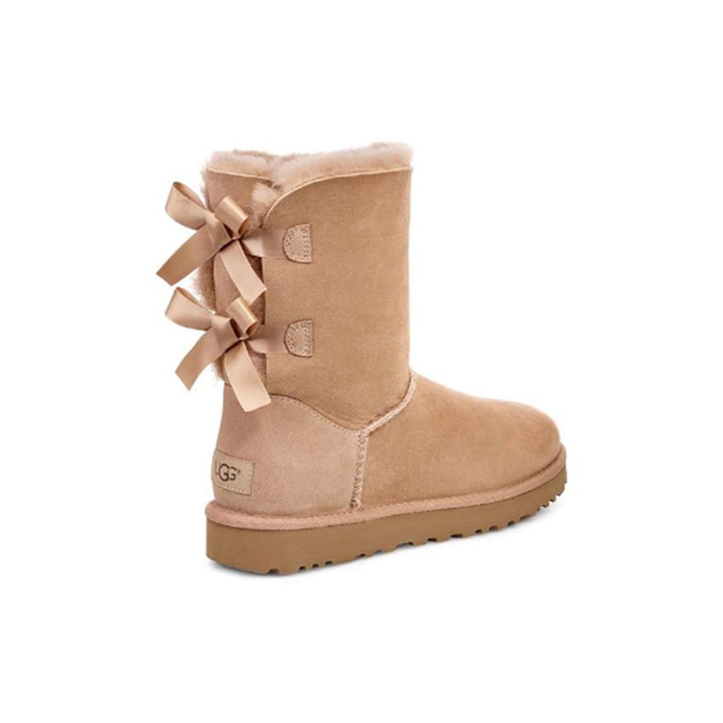 UGG Снежные ботинки Bailey Bow Ii с флисовой подкладкой Женские ботинки Коричневые 1016225-FAWN