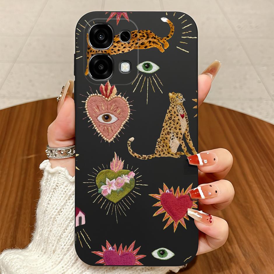 Чехлы Для OPPO A6 A6T Pro A6X A6S Сердечко Цветок Минималистичный Модный Силиконовый Матовый Бампер Для oppo a6pro a6tpro Чехол