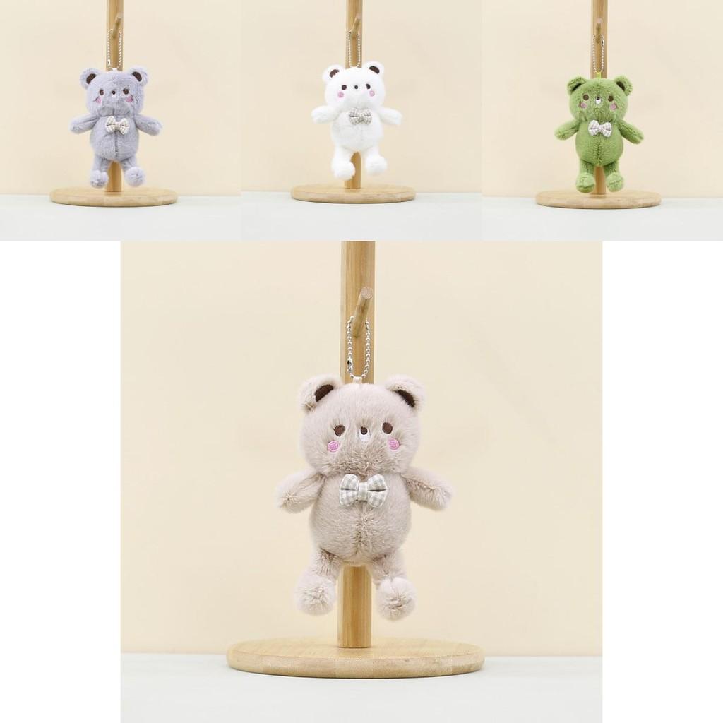 Очаровательный мультяшный брелок в виде плюшевого мишки с милым галстуком-бабочкой для детей и взрослых