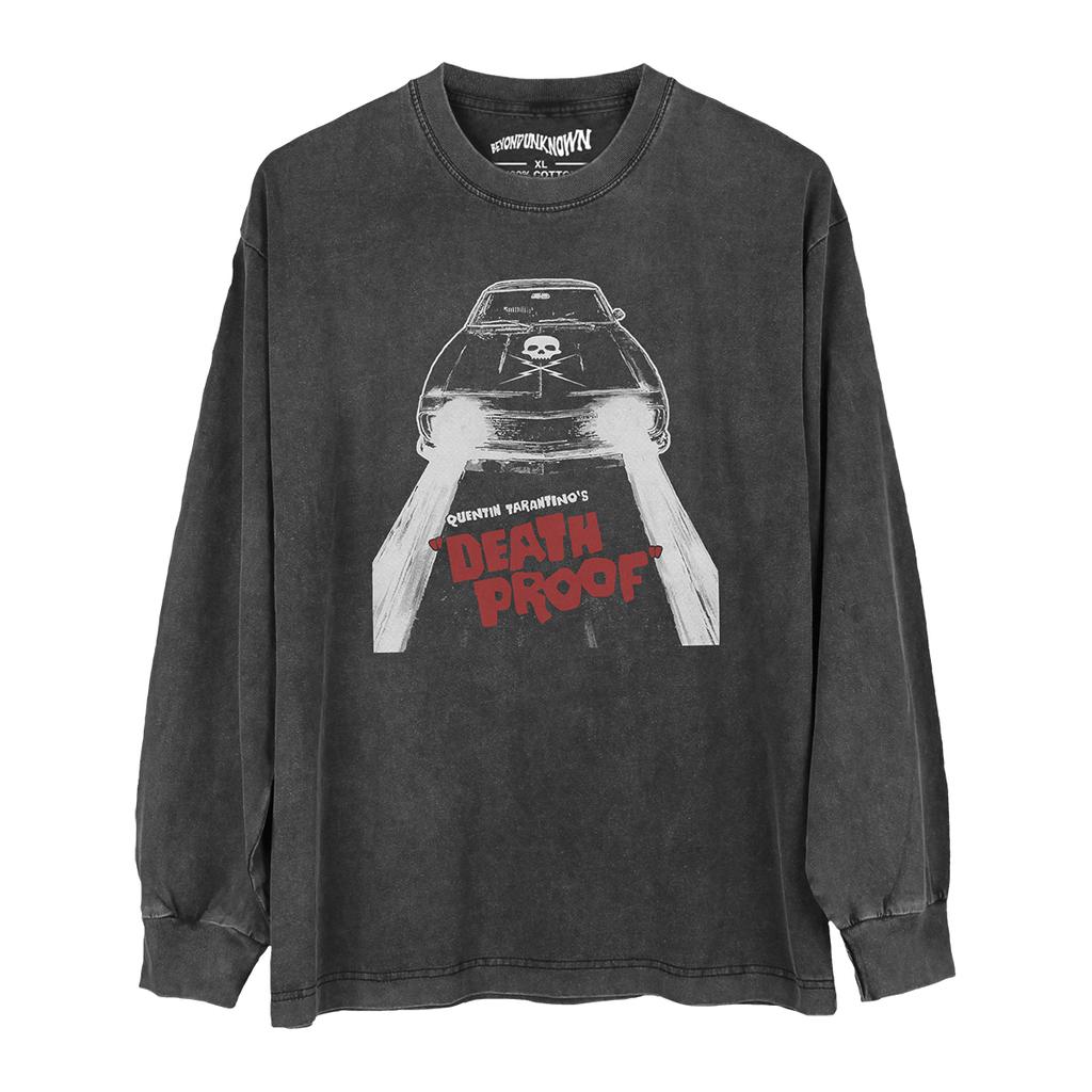 Death Proof TShirt Movie Grindhouse Planet Terror From Dusk Till Dawn Quentin Men Summer Washed Long Sleeves Cotton Tee Shirt